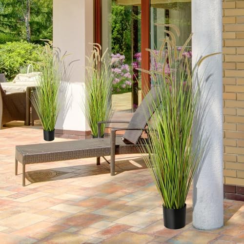 KOL 5ft Artificial Horsetail Reed Grass 2 Pack