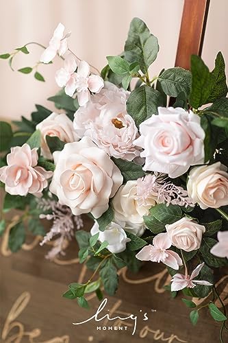 Lings Moment Artificial Flower Swag Wedding Welcome Sign