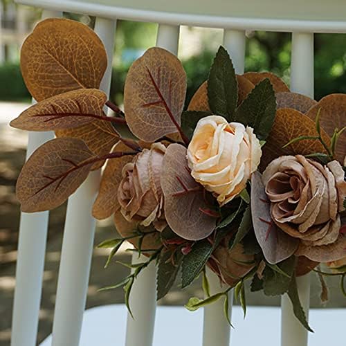 Firlar Artificial Flowers Wedding Chair Decor