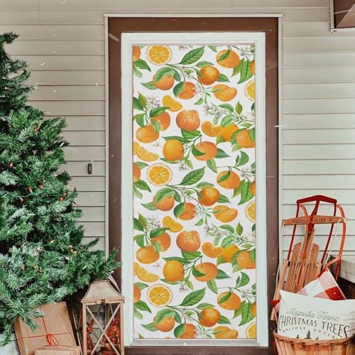 Susiyo Christmas Door Cover Stretch Fabric Decor