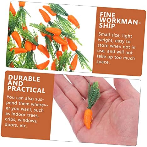 Ciieeo 60pcs Lifelike Carrot Garland for Kitchen Decor