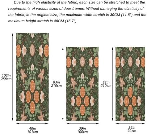 Susiyo Winter Food Botanical Spices Halloween Door Cover 32x79 In