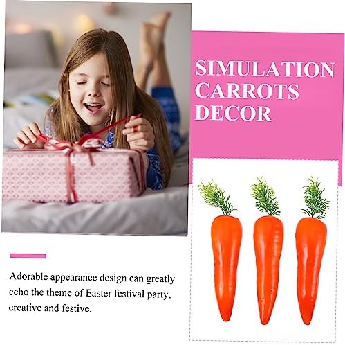 Ciieeo 3pcs Artificial Carrot Decorations