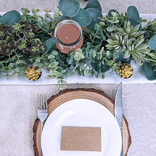 83 Foot Faux Eucalyptus Garland for Weddings and Decorations