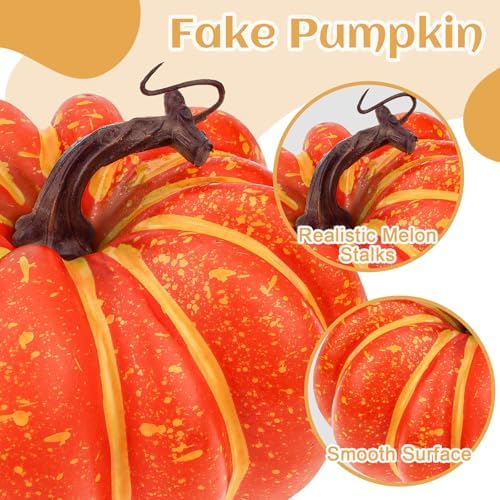 67 Inch Artificial Foam Pumpkin for Fall Decor