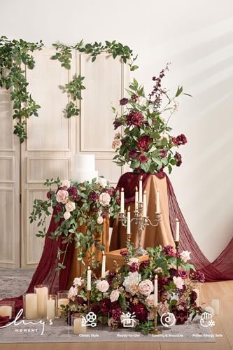 Lings Moment Artificial Floral Swags Centerpieces 2PCS