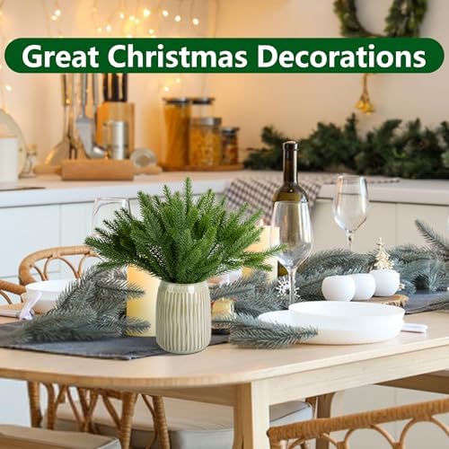 Alpurple 45 Packs Artificial Pine Garland - 102 x 25 Inch