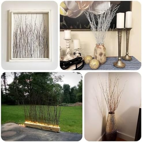 Efavormart 6 Pack Metallic Gold Birch Branches 46 Inch Vase Fillers