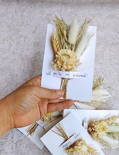 Mini Dried Flower Bouquets for Wedding Decorations
