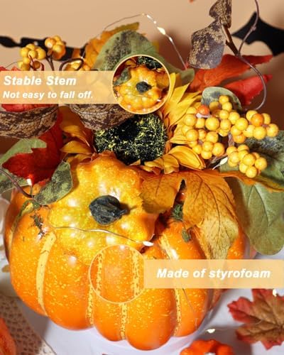 Vensovo Artificial Pumpkin for Fall Decor