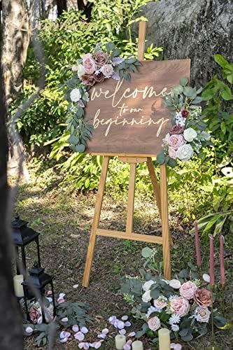 Lookein Artificial Flower Swag Set for Wedding Welcome Sign