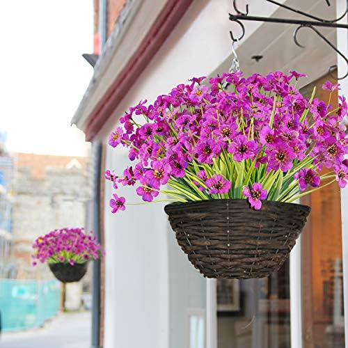 JEMONG 20 Bundles Artificial Flowers UV Resistant