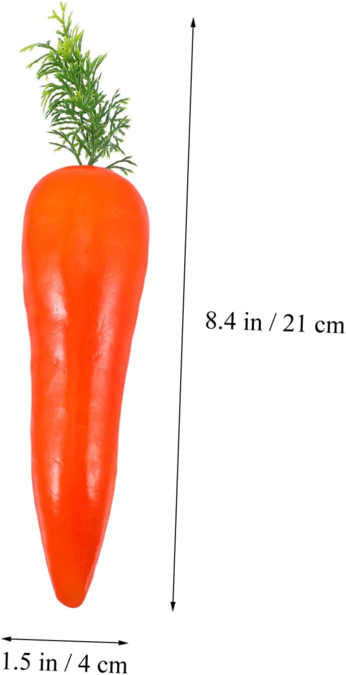 Ciieeo 3pcs Artificial Carrot Decorations