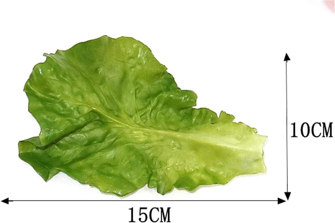 10Pcs Artificial Lettuce Leaves for Home Party Kitchen Decor
