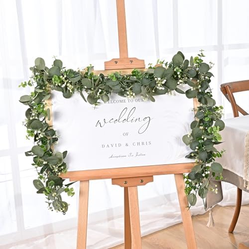 Dolicer 4 Pack 6FT Artificial Eucalyptus Garland