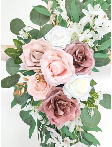 Dusty Rose Artificial Flower Swag Wedding Arch Decor