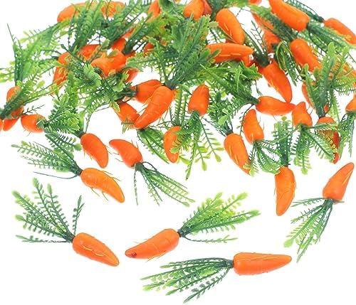 MAGICLULU Artificial Carrot Ornaments 180pcs