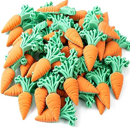 Mini Artificial Carrot Decorations 50 Pack for Easter Party