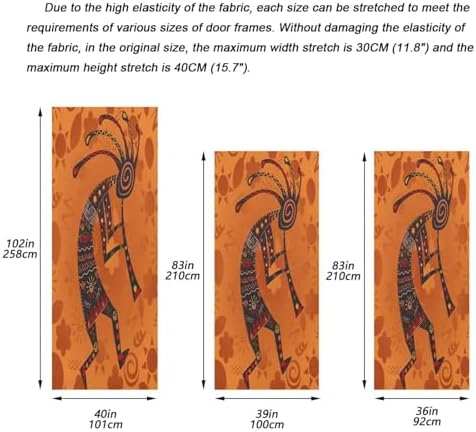 Susiyo African Ancient Deity Halloween Door Cover 32x79 in
