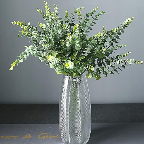ABAJI Artificial Eucalyptus Greenery with Frost