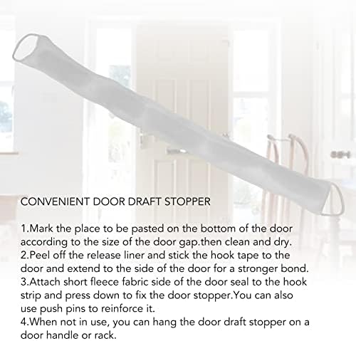 Phefop Door Snake Draft Stopper Windproof Soundproof