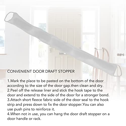 Beufee Door Draft Stopper Washable and Adjustable