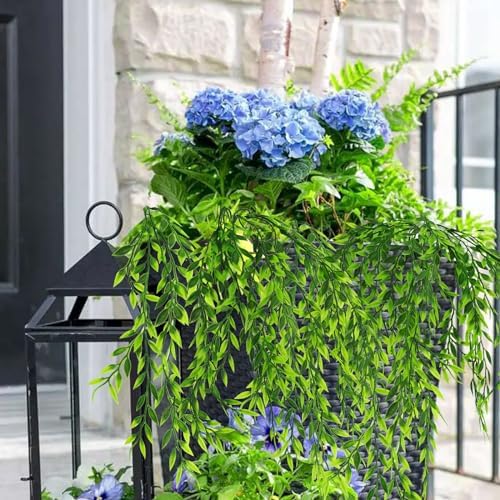 Summer Flower 8Pack Artificial Weeping Willow Plants