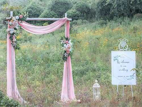 Lisuun Wedding Arch Artificial Flowers Decor Pack of 3
