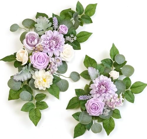 WEIERYUE Pack of 2 Artificial Flowers Decorations