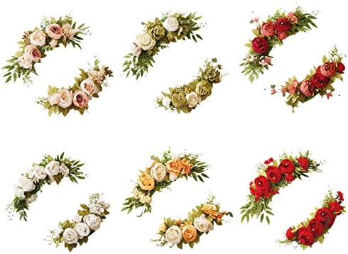 Faux Flower Swag Set of 2 Artificial Flowers for Wedding Ceremony
