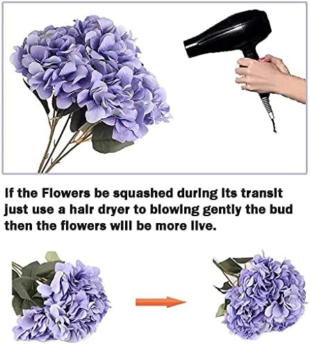Jims Cabin Artificial Silk Hydrangea Bouquet Set