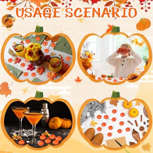 120 Pcs Artificial Mini Fall Pumpkins Decorations