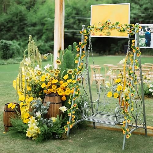 3 Pack Artificial Sunflower Garland Decor 75ft