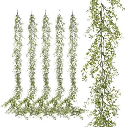 6 Pack 557ft Artificial Greenery Garland for Home Decor