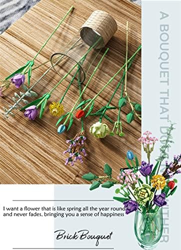 Home Decor Artificial Flowers Bouquet Building Set