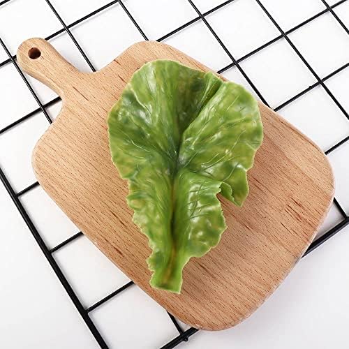 Pokinge 10pcs Artificial Lettuce Leaves Decor