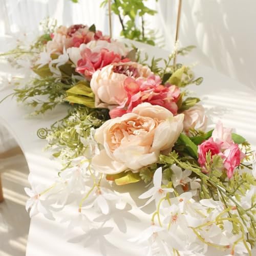 Pink Artificial Flower Swag for Home Decor and Wedding