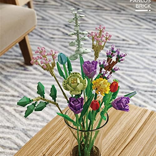 Home Decor Artificial Flowers Bouquet Building Set