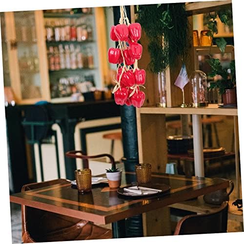 Vaguelly Artificial Pepper Pendants 5Pcs Farmhouse Decor