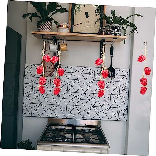 Vaguelly Artificial Pepper Pendants 5Pcs Farmhouse Decor