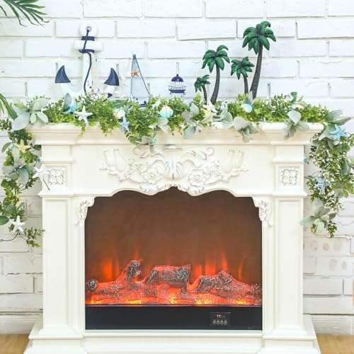 6 Ft Seashell Garland for Summer Decor