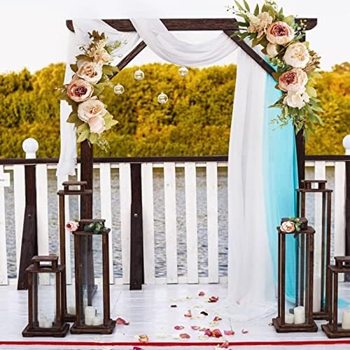 Faux Flower Swag Set of 2 Artificial Flowers for Wedding Ceremony