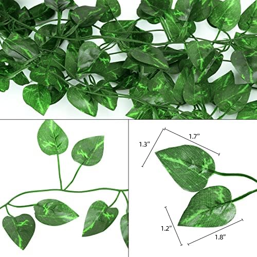 Tbestmax Artificial Ivy Leaves 48 Pack 315 Feet Greenery Garland