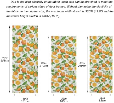 Susiyo Christmas Door Cover Stretch Fabric Decor