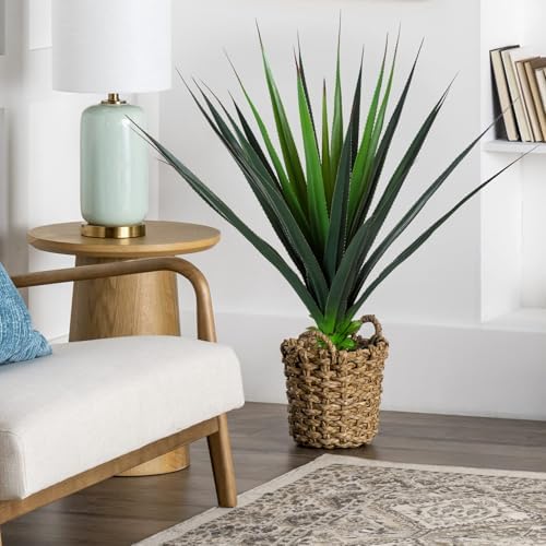JUSTOYOU 3FT Realistic Agave Plant Artificial