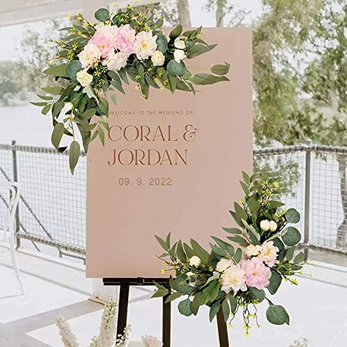 Takefuns Artificial Wedding Arch Flowers Kit Yellow