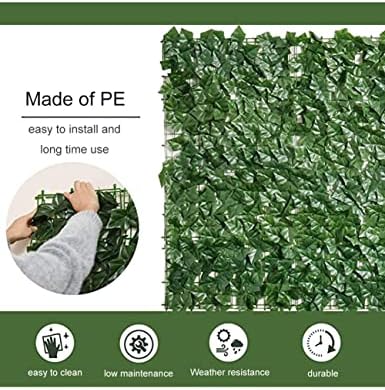 Artificial Ivy Privacy Fence Screen 1x1m Decorative Greenery Wall