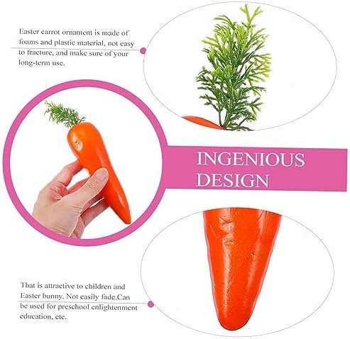 IMIKEYA Artificial Carrots for Easter Decor and Crafts