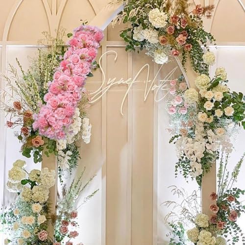 Tachiuwa Pink Artificial Flower Panel for Wedding Decor