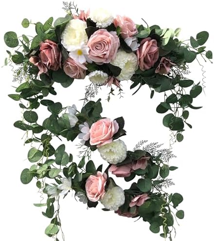 3 Pcs Wedding Arch Flowers Set White Rose Decor
